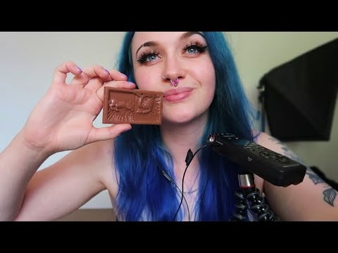 ASMR Animal Chocolate Bar Eating (Paper, Foil & Eating Sounds)