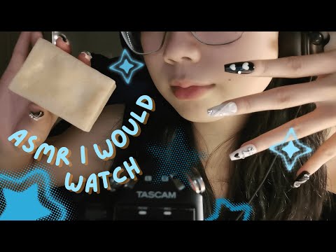 1 YEAR ANNI | chaotic asmr i would watch (lots of hand sounds, book spine tapping, soap, rambly)