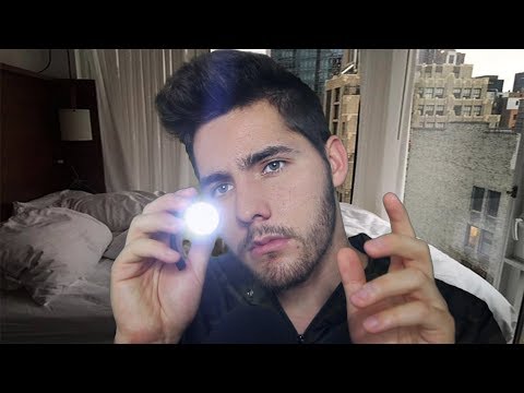 ASMR Follow The Light Triggers - Fall Asleep - Male Whispering - Visual triggers