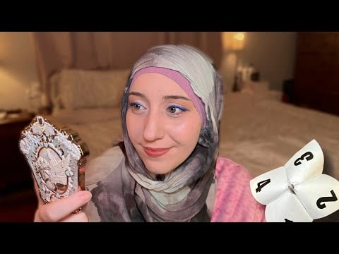 ASMR Doing Makeup On A Real Person: Paper Fortune Decides Your Makeup
