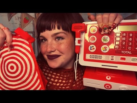 ASMR Worst Reviewed Target Cashier 🎯💋(tingly whispers, sassy roleplay, tapping)