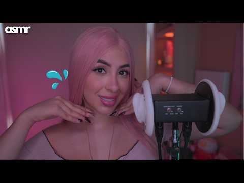 ASMR: 😙mouth sounds & Masaje de orejas 😙 para relajarte 💤 (Efecto binaural)