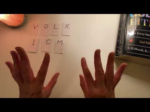 ASMR Counting with Roman Numerals- Soft Spoken