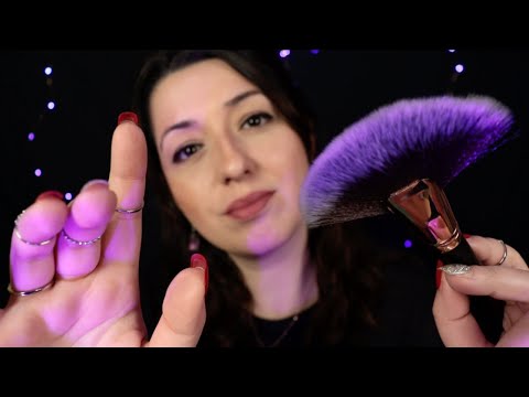 ASMR Türkçe | Yüzüne Dokunup, Fırçalıyorum | Rahatlatıcı El Hareketleri | UYKU İÇİN KİŞİSEL İLGİ