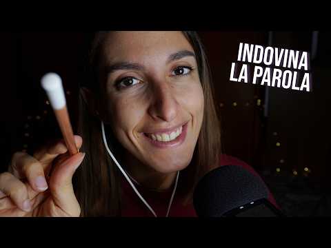 INDOVINA LA PAROLA 😴 Tracing + tongue clicking | Tascam | ASMR ita