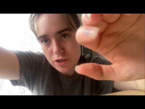 chaotic fast and agressive scratching your head and chin lofi ASMR