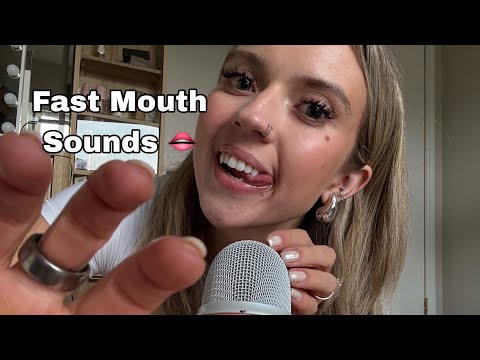 ASMR| FULL VOLUME Fast Mouth Sounds, Teeth & Tongue Tapping, & Regular Tapping 
