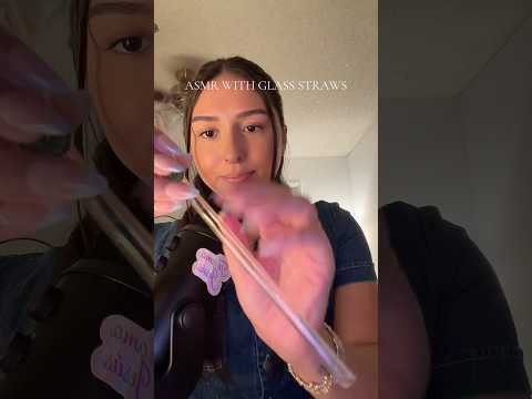 ASMR WITH GLASS STRAWS 💕