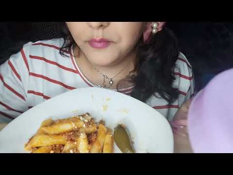 ASMR Comiendo Pasta con carne molida (video viejo)