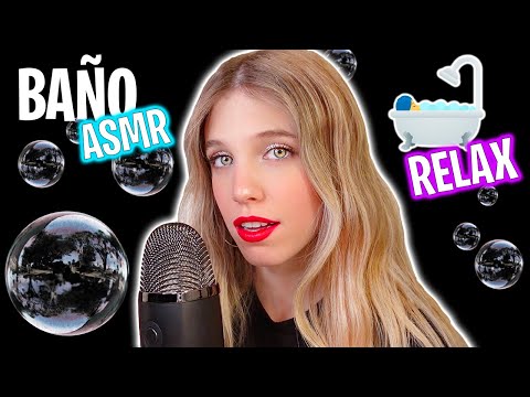 ASMR BAÑO de BURBUJAS RELAJANTE 🧖🏼‍♀️ Sonidos de agua, burbujas, jabón y más 🛁