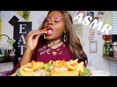 Trying Fried Tilapia + Thai ASMR Eating Sounds | Spirit Payton