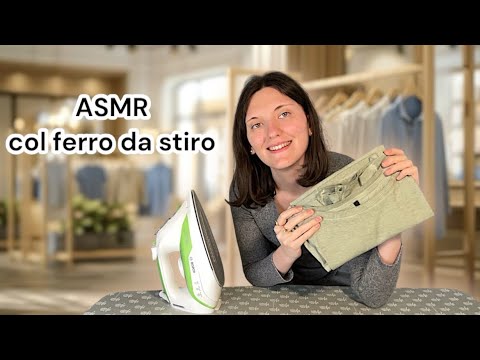 IO STIRO TU RILASSATI 👚🤍 | IRONING (Whispering & Inaudible) ASMR 🌺