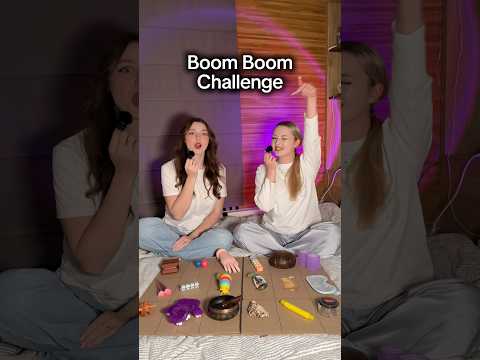 Boom boom challenge 💥 #asmr #asmrsounds #asmrrelax #asmrsleep #relax #tingles #asmrvideo