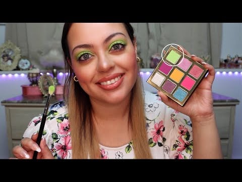 ASMR| MAKEUP & CHILL (Makeup Application & Rambles) 💚 Spring Look GRWM💚