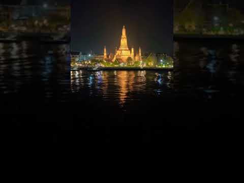 ASMR Most Beautiful Buddhist Temple at Night✨ #relaxing #bangkok #beauty