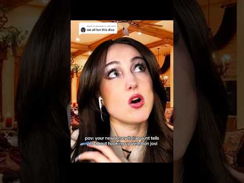 pov: your new jersey italian aunt tells you about hooking up with bon jovi #asmr