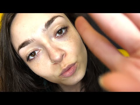 ASMR Intense Up Close Unintelligible Whispering, Rambling, Clicking & Finger Fluttering Deep Sleep