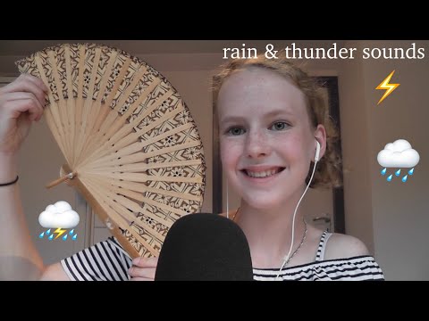 Doing ASMR during thunder en rain ⛈