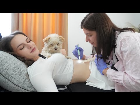 ASMR Real Person Health Assessment | Abdominal Examination, Head, Face, Back | Soft Spoken for SLEEP