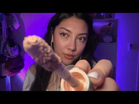 ASMR doing your makeup but the layered sounds are wrong