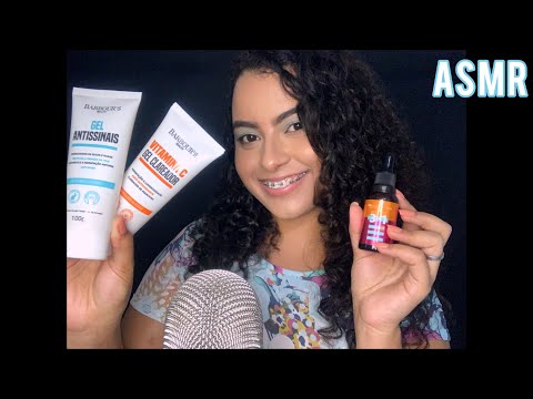 ASMR FAZENDO SUA SKIN CARE NOTURNA 💋🌛💅 (Com sons de boca).