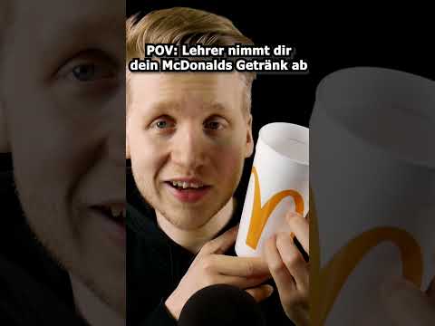 ASMR - POV: Lehrer nimmt dir dein McDonalds Getränk ab! #shorts #asmr #roleplay #deutscheasmr