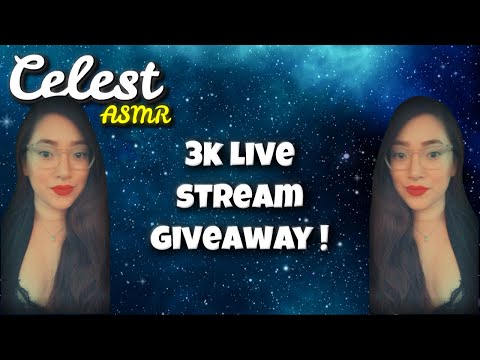 ASMR 3k Subscriber Giveaway/Q&A | Celest ASMR