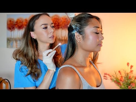 ASMR Scalp Check + Back Massage |Sensory Tests, Hair Pulling + Back Exam Medical Tingles to RELAX