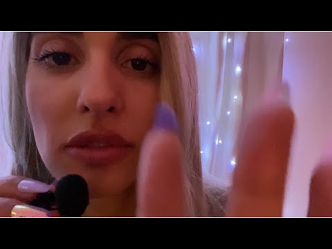 Lo-Fi ASMR Tiny Mini Mic Up Close Whisper + Gum Chewing, Tongue Clicks, and Hand Movements