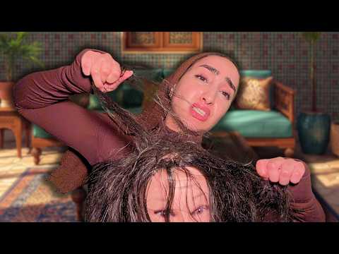 ASMR North African Mum Detangles Your Hair (Fast and Aggressive Scalp Scratching) 🤯