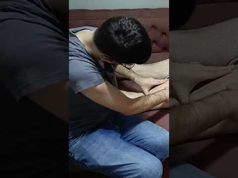 VERY RELAXING BACK LEG AND FOOT MASSAGE  #massage #asmr #relax #relaxing #shortsvideo #foot