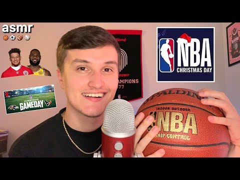 ASMR Christmas Day Sports Whisper Ramble 🏀🏈