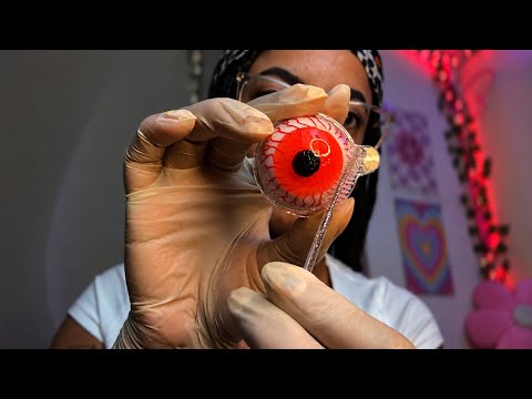 ASMR Trocando a Cor dos Seus Olhos Com Barulho de CHUVA (Durma rápido😴) 