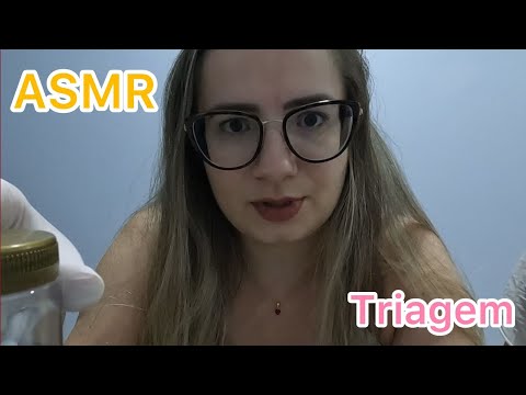 ASMR Enfermeira fazendo sua triagem #asmr