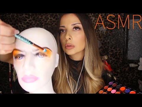 ASMR MAKEUP | MANKENE MAKYAJ YAPIYORUM 💄| ASMR MAKEUP ON MANNEQUIN | TÜRKÇE ASMR