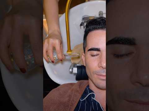 ASMR: Relaxing Thai Head Water Massage with Crystal Ball Sound Therapy #shorts
