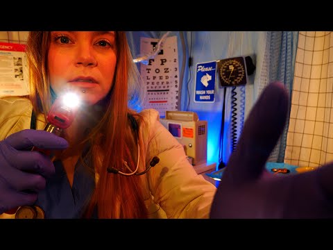 ASMR Hospital Pediatric Check Up | Otoscope, Eye Exam | Medical Role Play