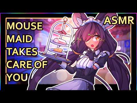 Cute Mouse Maid Cafe Special Treatment  | ASMR | Personal Attention | [ear rubs] [assorted triggers]
