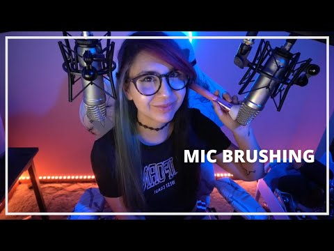 ASMR // Mic Brushing to fall asleep in 15 mins