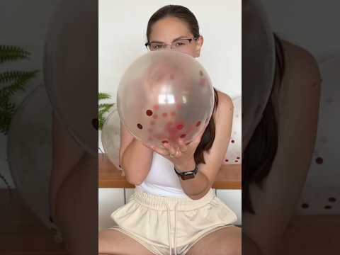 Blowing Confetti Balloon #asmr #balloon #funny #confettipop
