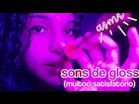 asmr | sons de gloss (MUITO satisfatório) 🦭🤍