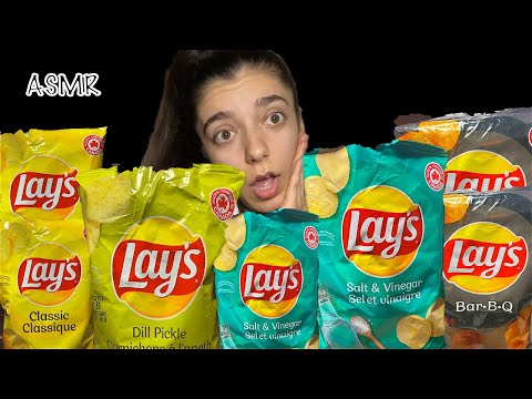 ASMR CHIPS 4 DIFFERENT FLAVORS *EXTREME CRUNCH* || ASMR