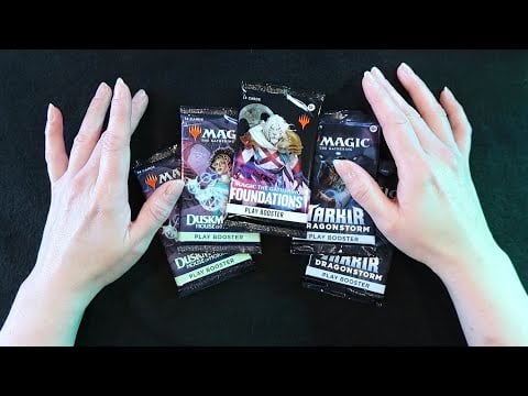 ASMR Talk You to SLEEP with a Magic the Gathering Pack Opening ⭐ Soft Spoken 