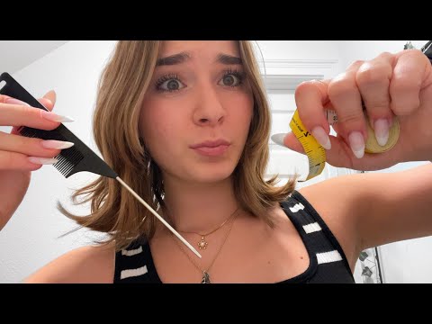 asmr piercing your ears with household items!