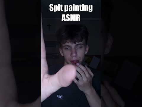 Delicate spit painting ASMR for sleep