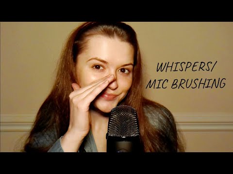 😴 ASMR Whisper Ramble / Mic Brushing 😴 ~ ft. New Blue Yeti X Mic!!