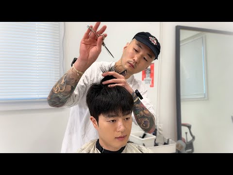 ASMR 숱가위 달인의 눈을 뗄 수 없는 손놀림