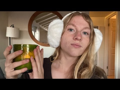 ASMR Hand Sounds, Finger Pad Tapping, Collarbone Tapping, Match Lighting