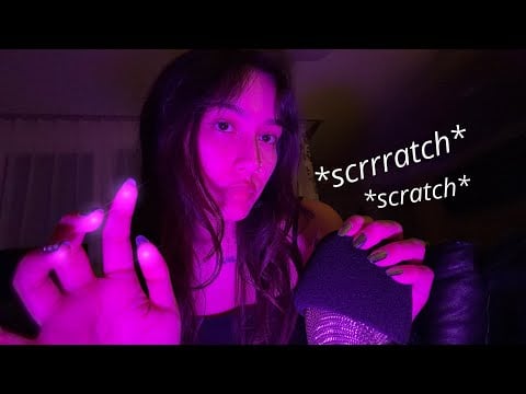 ASMR ☆ Mic Scratching w/ Hand Movements (bare, foam, fluffy)