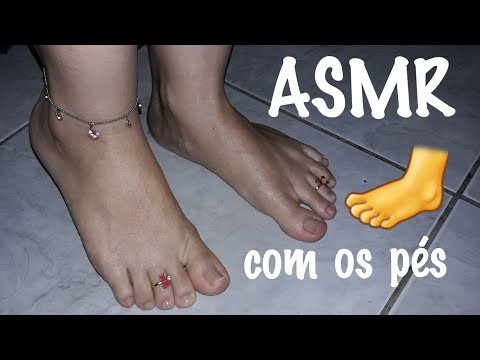 ASMR 👣 cuidando dos meus pés👣